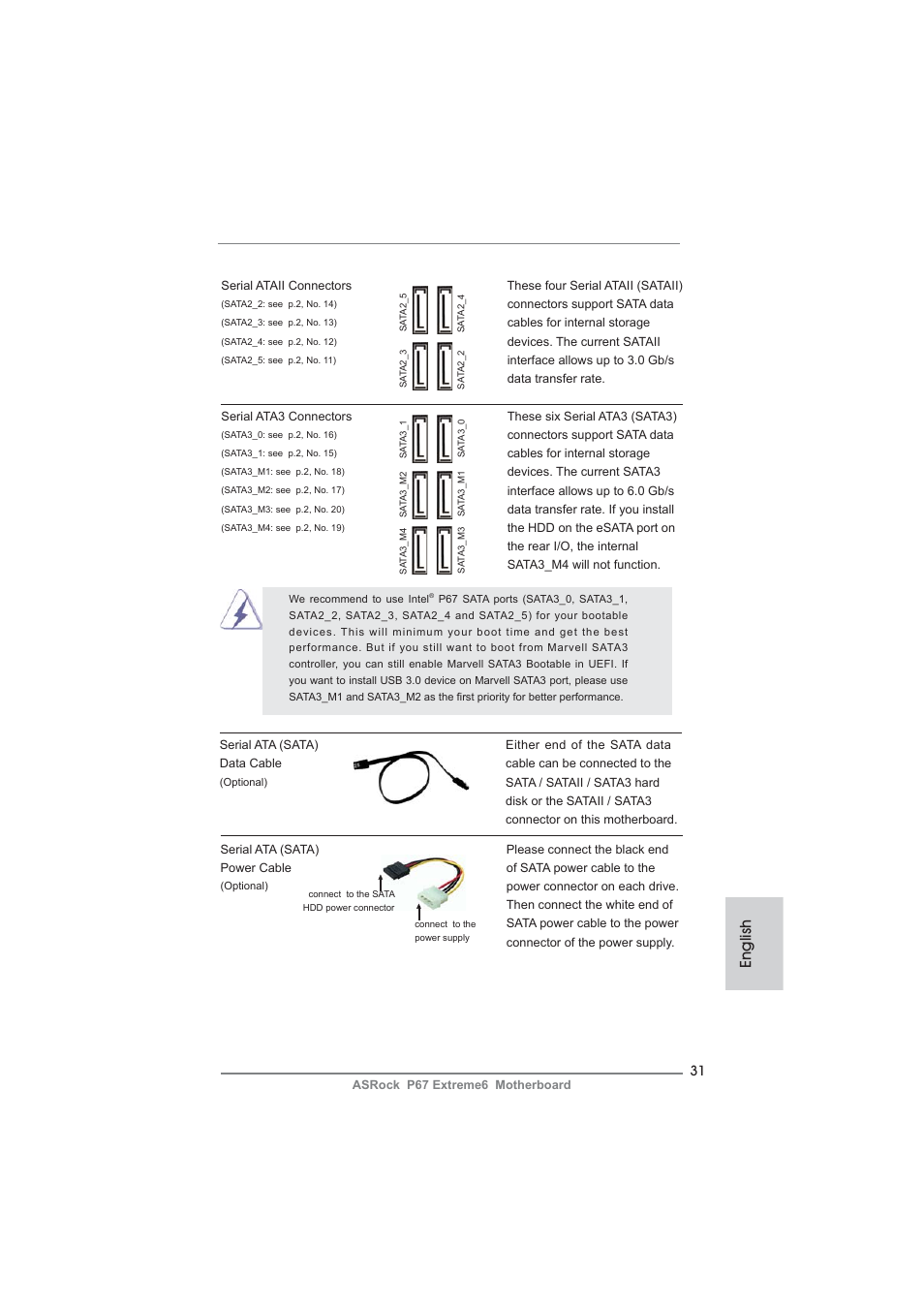 English | ASRock P67 Extreme6 User Manual | Page 31 / 312