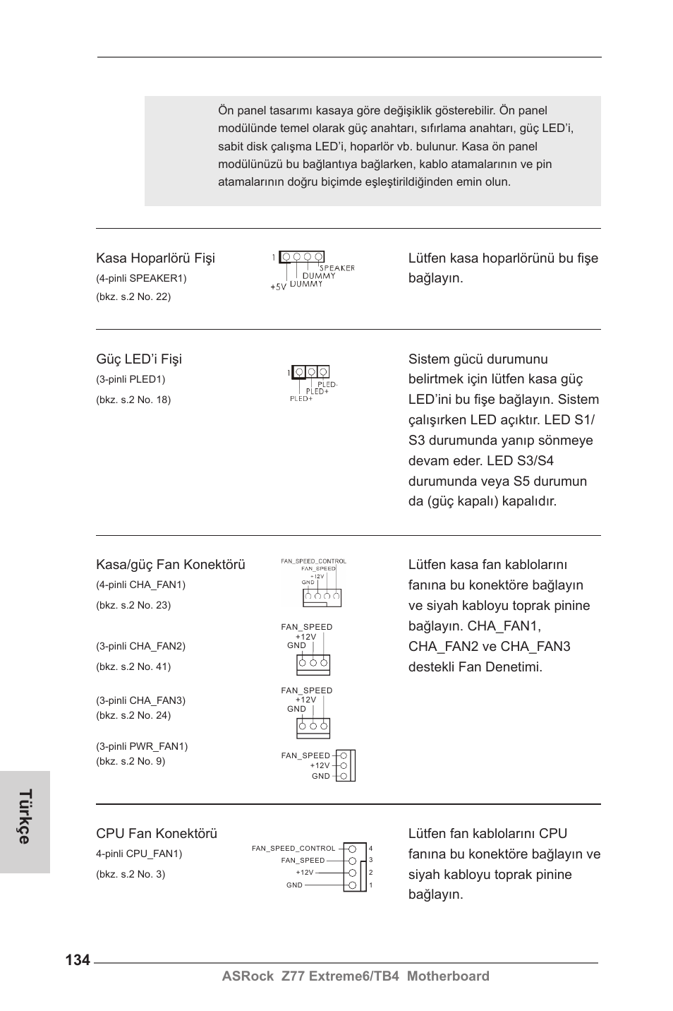Türkçe | ASRock Z77 Extreme6__TB4 User Manual | Page 134 / 206