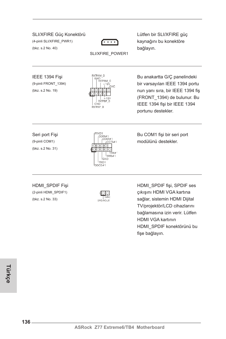 Türkçe | ASRock Z77 Extreme6__TB4 User Manual | Page 136 / 206