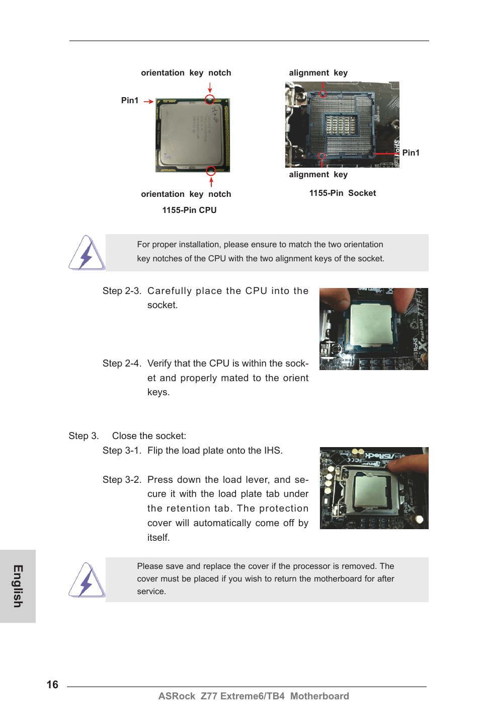 English | ASRock Z77 Extreme6__TB4 User Manual | Page 16 / 206