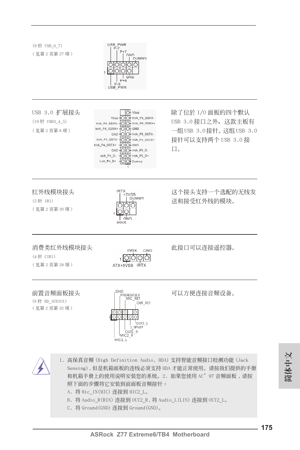 簡體中文 | ASRock Z77 Extreme6__TB4 User Manual | Page 175 / 206