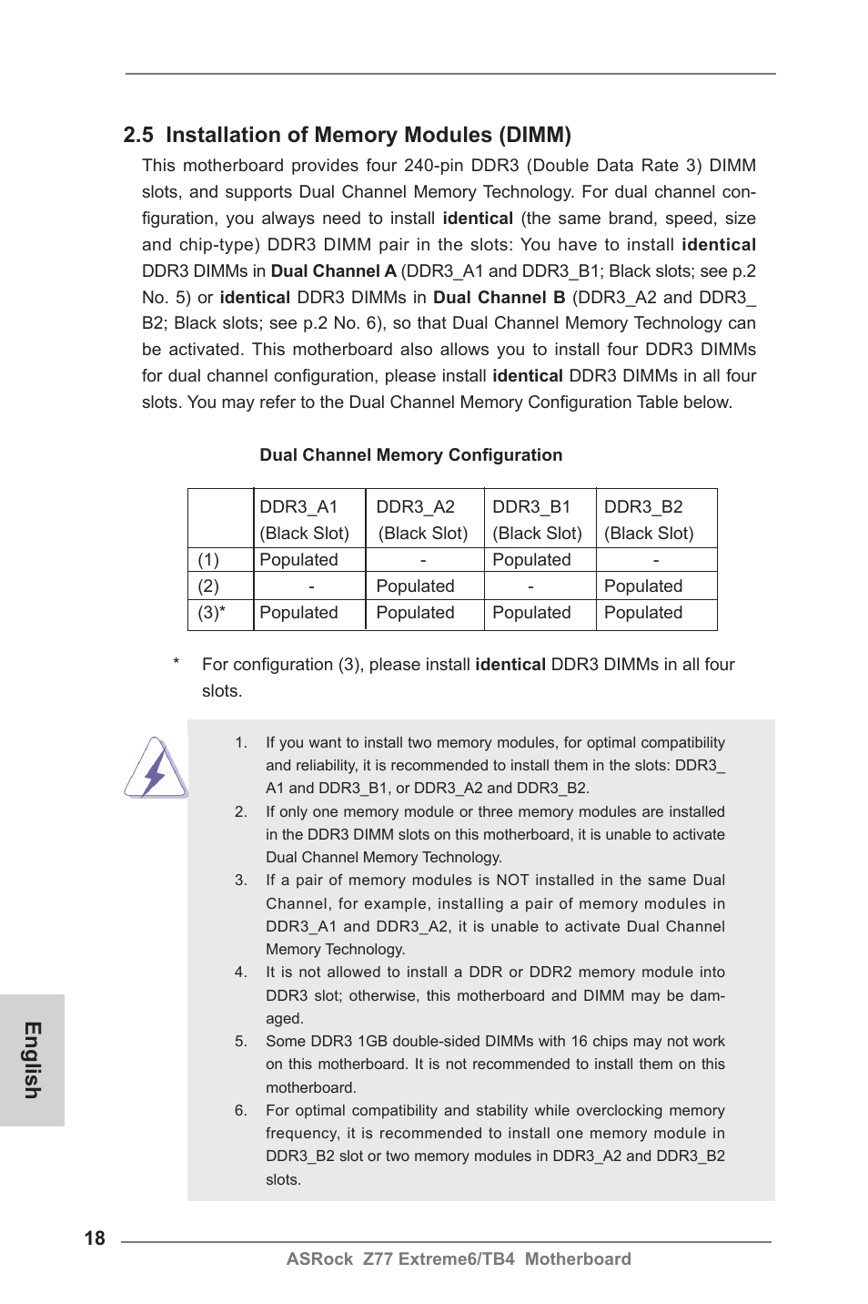 English | ASRock Z77 Extreme6__TB4 User Manual | Page 18 / 206