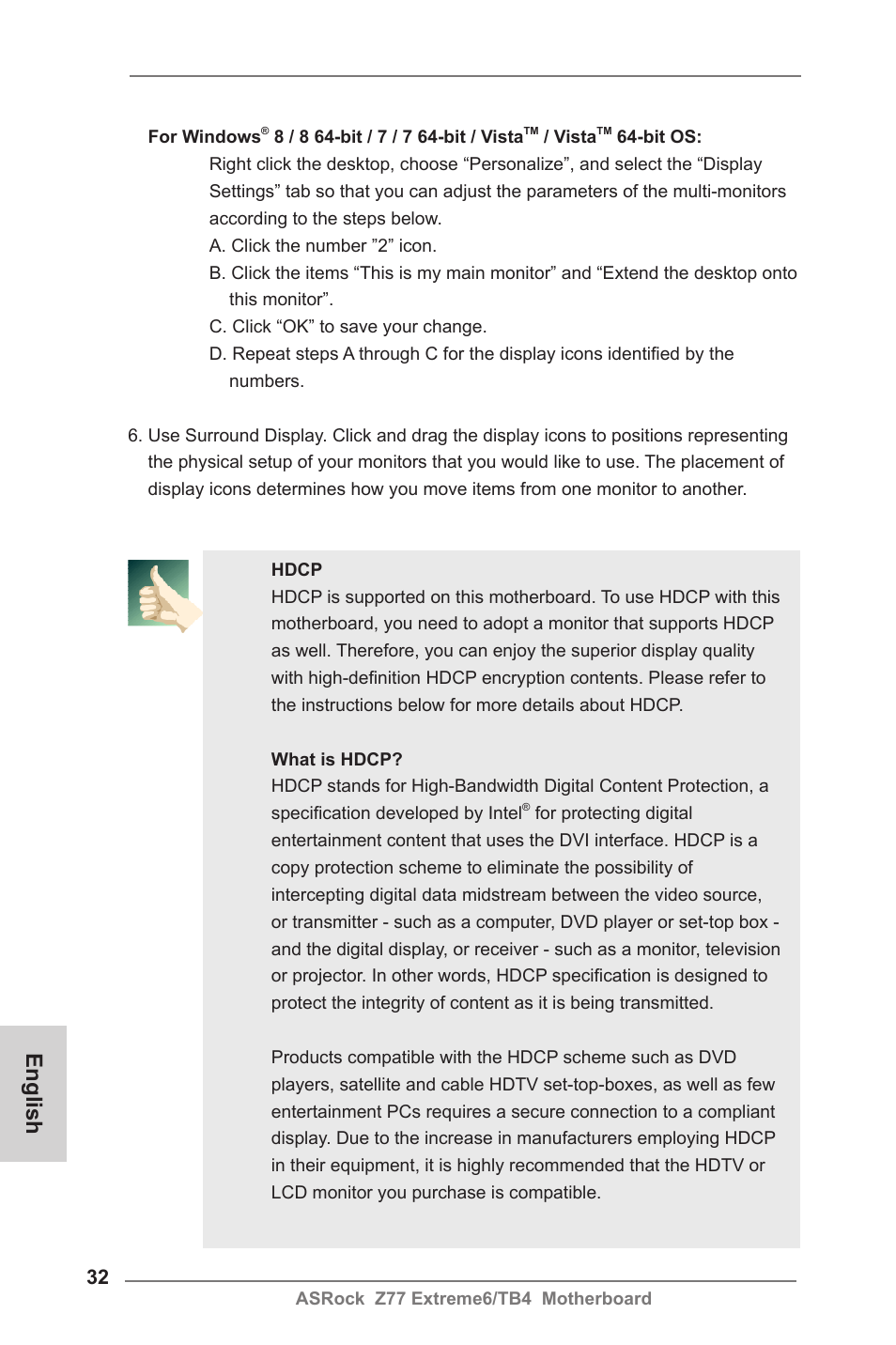 English | ASRock Z77 Extreme6__TB4 User Manual | Page 32 / 206