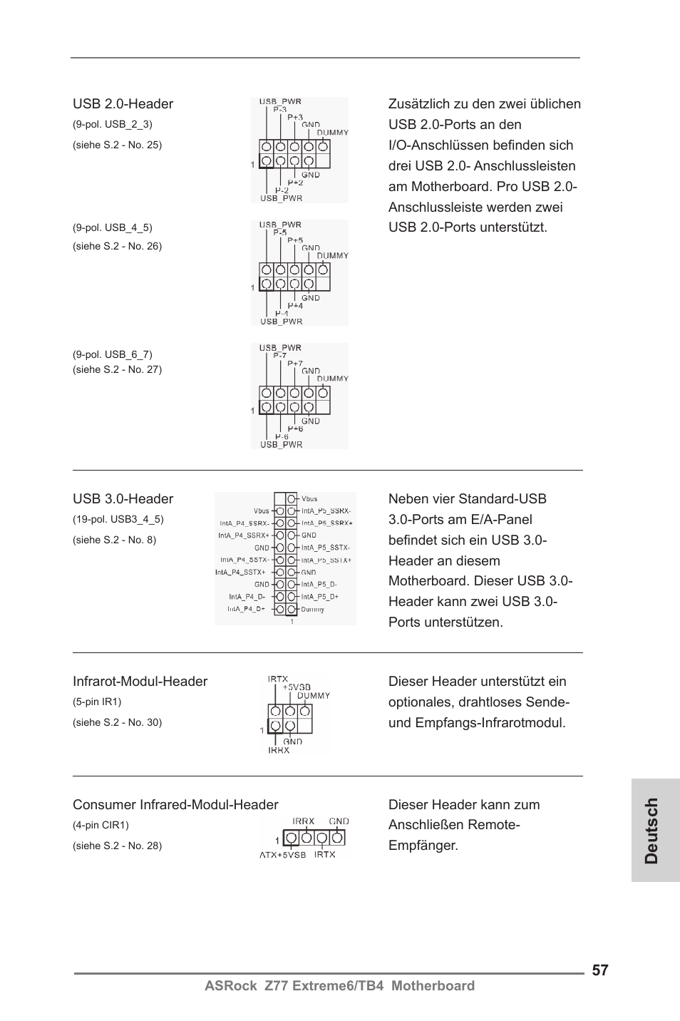 Deutsch | ASRock Z77 Extreme6__TB4 User Manual | Page 57 / 206