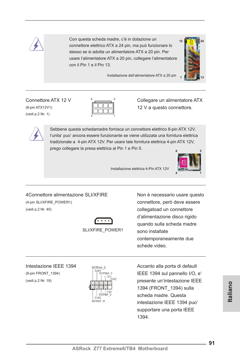 Italiano | ASRock Z77 Extreme6__TB4 User Manual | Page 91 / 206