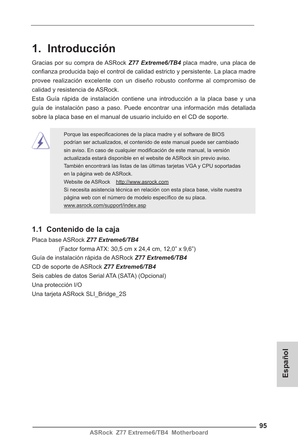 ASRock Z77 Extreme6__TB4 User Manual | Page 95 / 206