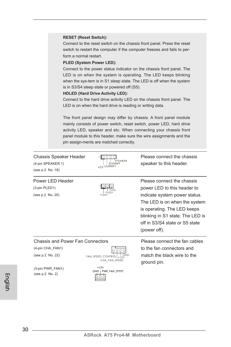 English | ASRock A75 Pro4-M User Manual | Page 30 / 260