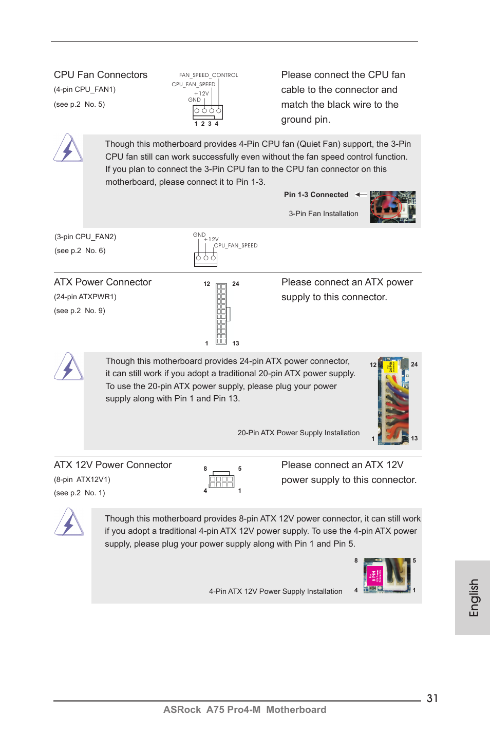 English | ASRock A75 Pro4-M User Manual | Page 31 / 260