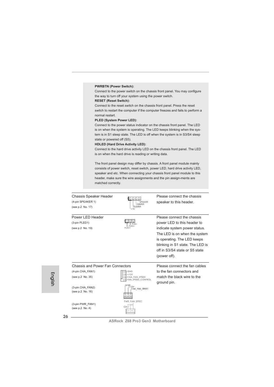 English | ASRock Z68 Pro3 Gen3 User Manual | Page 26 / 191