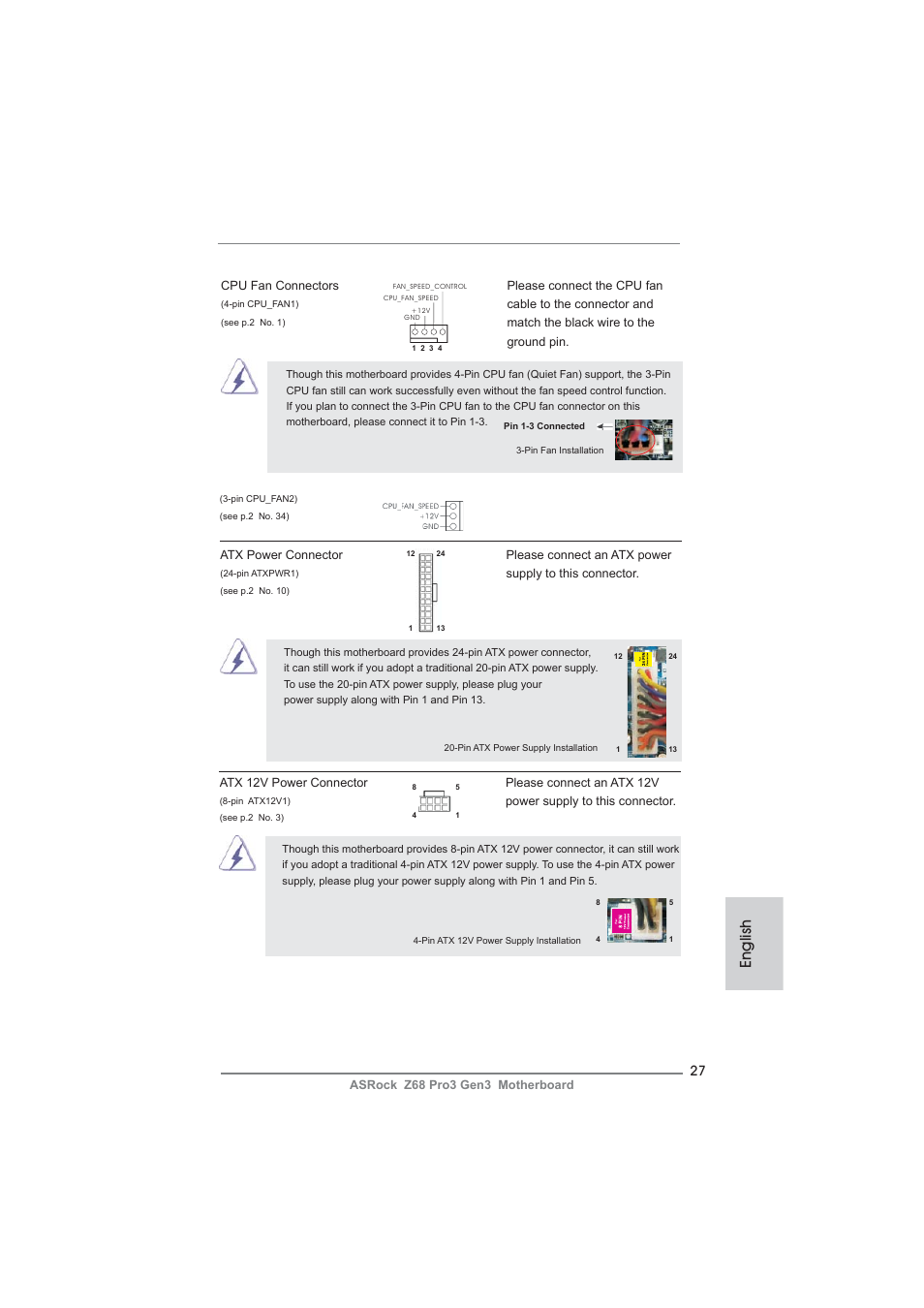 English | ASRock Z68 Pro3 Gen3 User Manual | Page 27 / 191