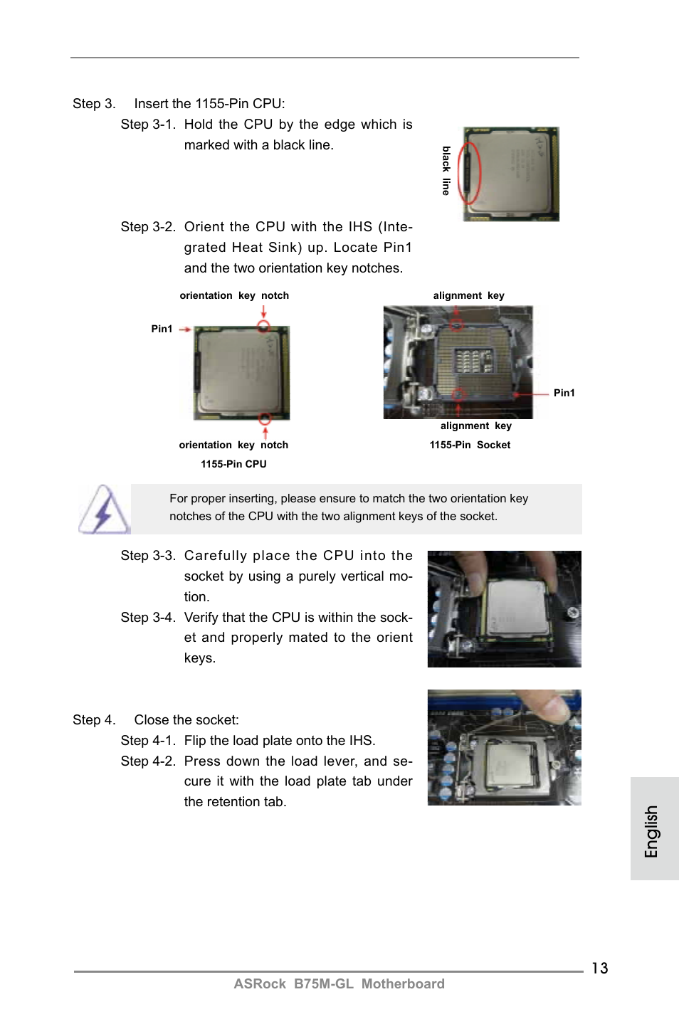 English | ASRock B75M-GL User Manual | Page 13 / 203