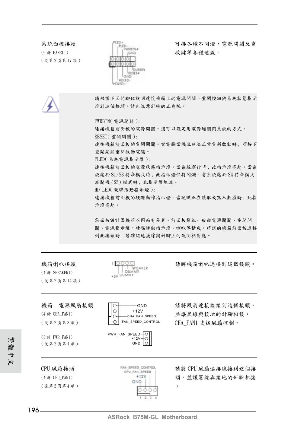 繁體中文 | ASRock B75M-GL User Manual | Page 196 / 203
