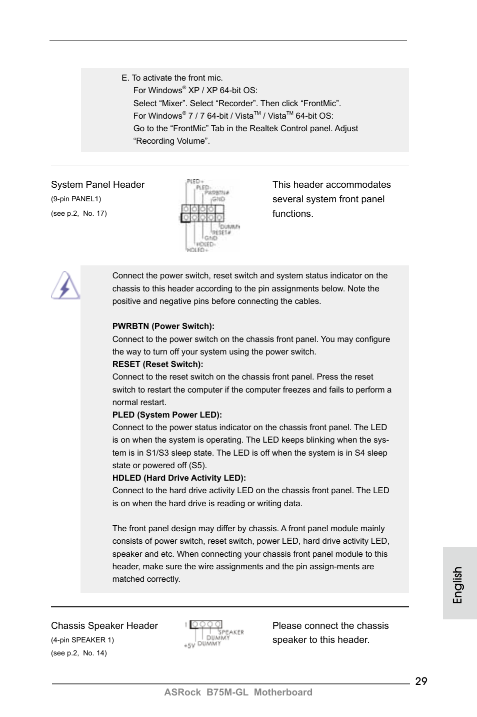 English | ASRock B75M-GL User Manual | Page 29 / 203