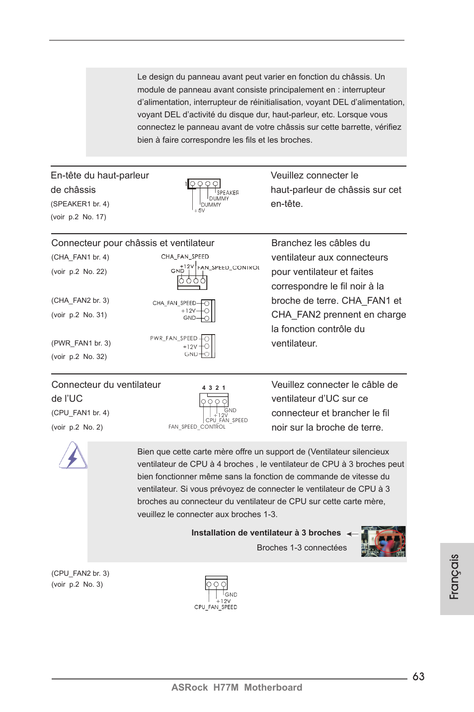 Français | ASRock H77M User Manual | Page 63 / 206