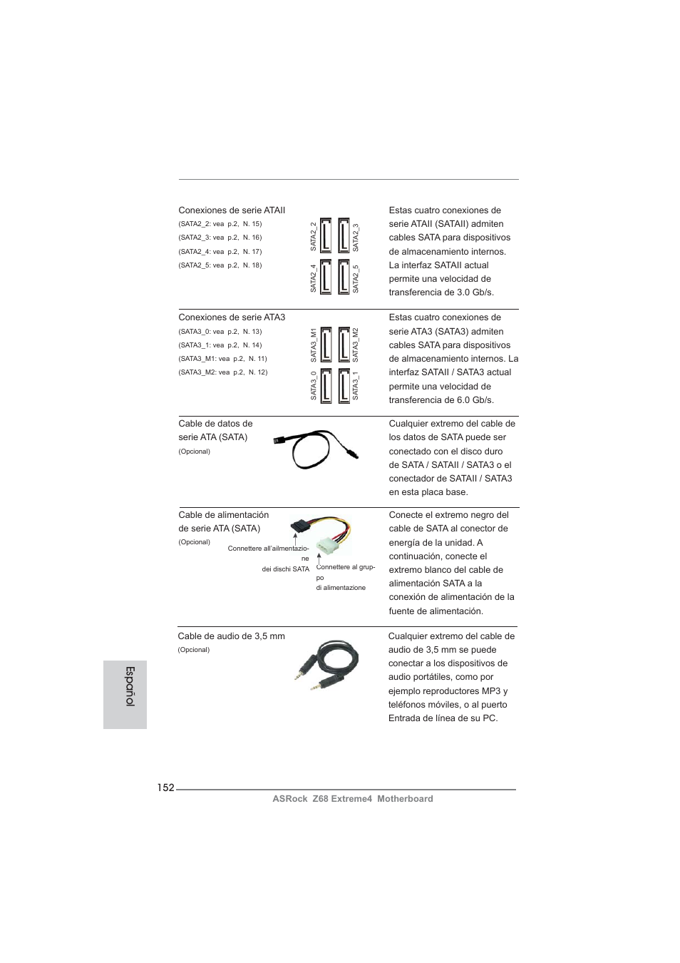 Español | ASRock Z68 Extreme4 User Manual | Page 152 / 322