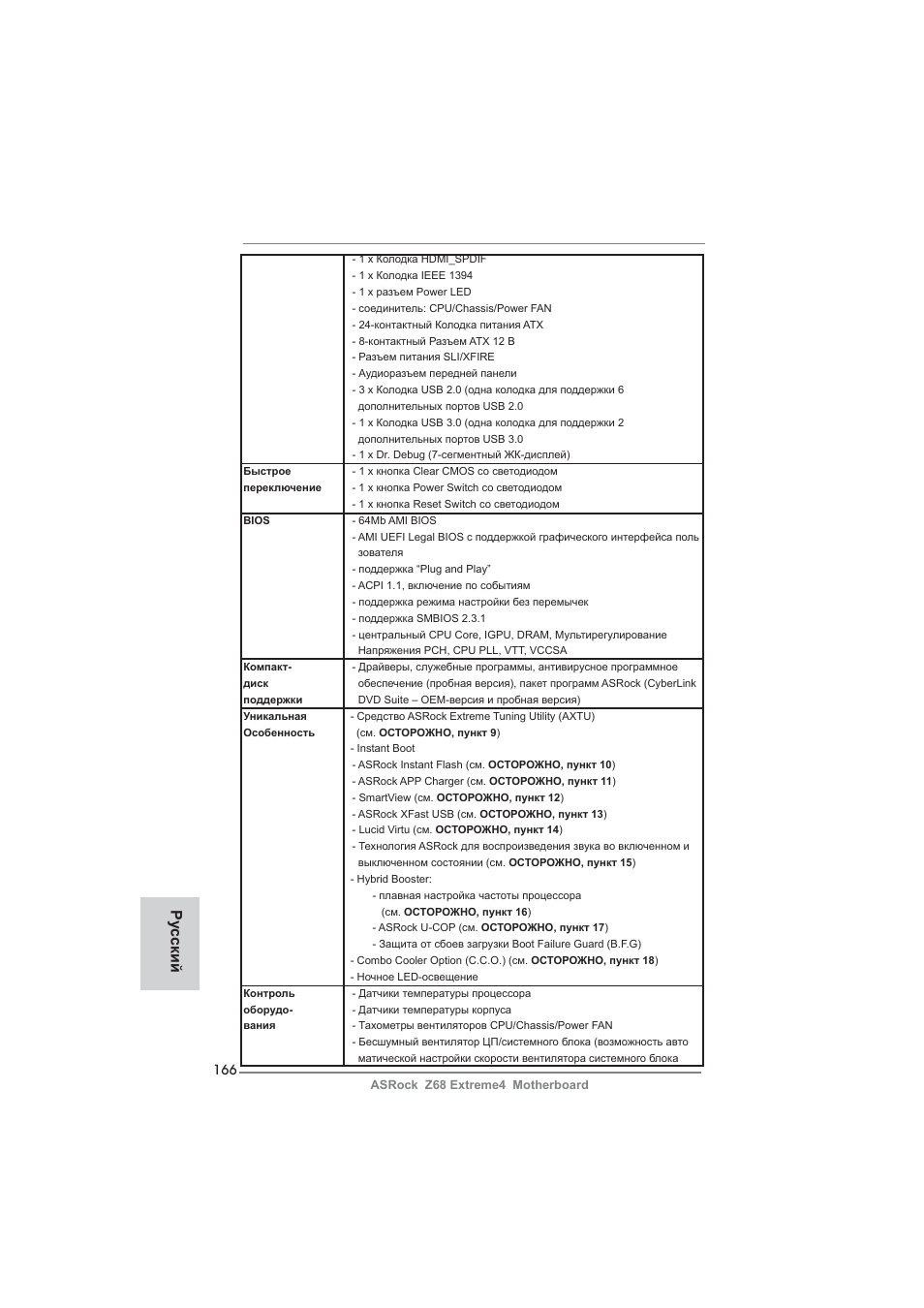 Ру сский | ASRock Z68 Extreme4 User Manual | Page 166 / 322