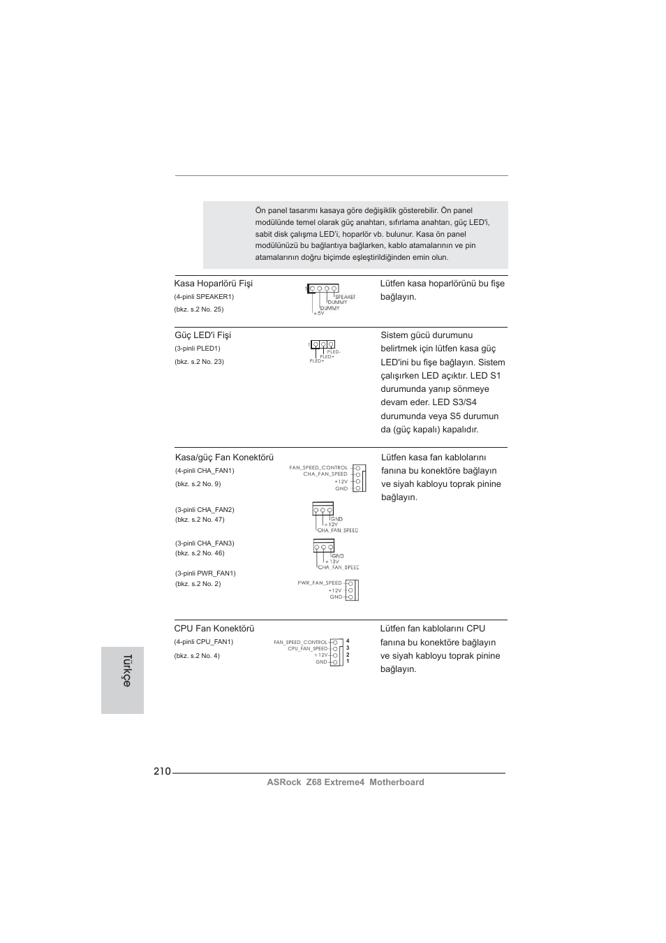 Türkçe | ASRock Z68 Extreme4 User Manual | Page 210 / 322