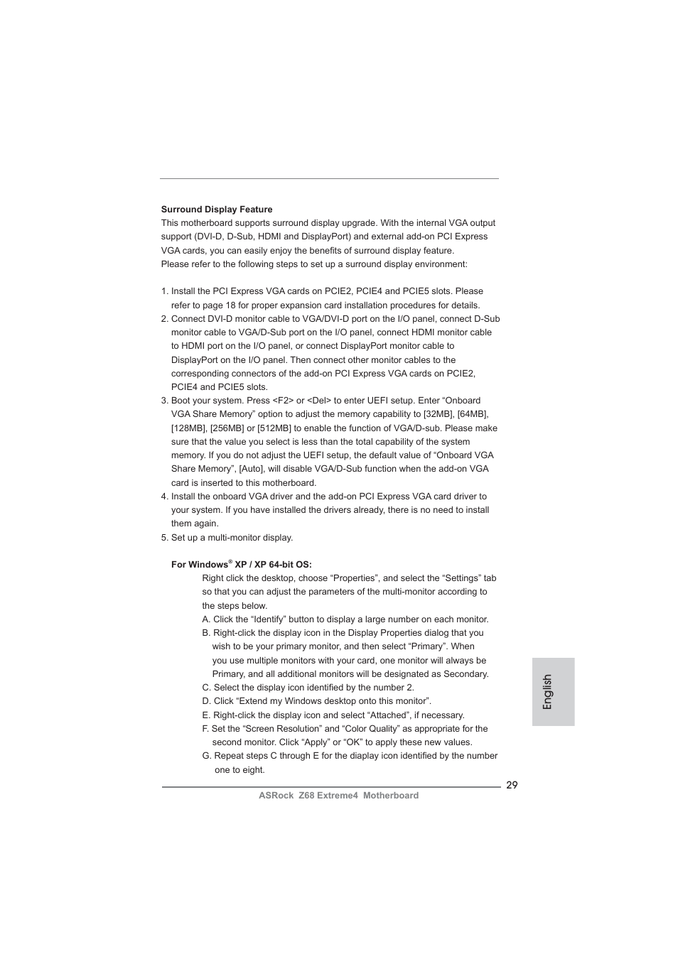 English | ASRock Z68 Extreme4 User Manual | Page 29 / 322