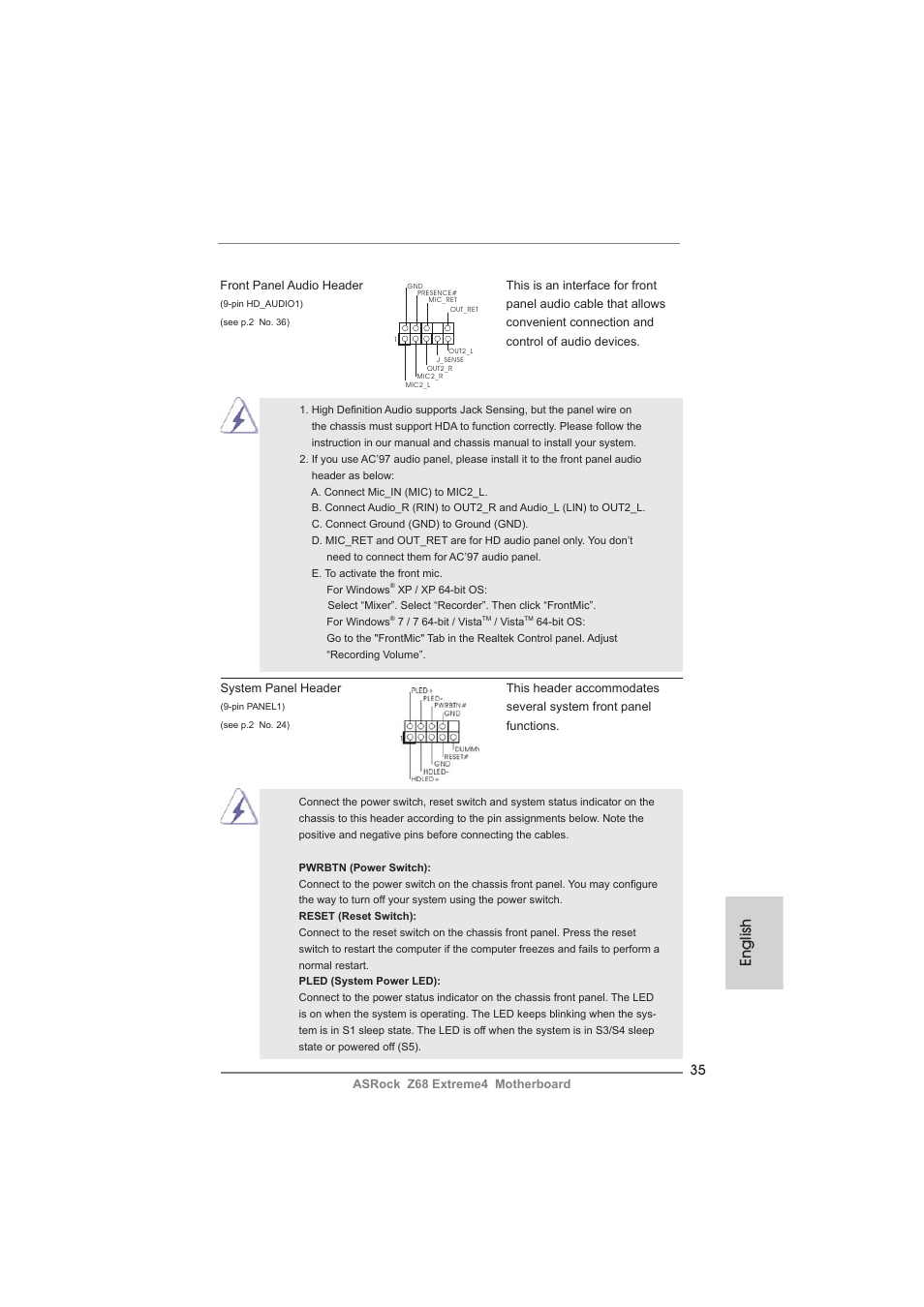 English | ASRock Z68 Extreme4 User Manual | Page 35 / 322