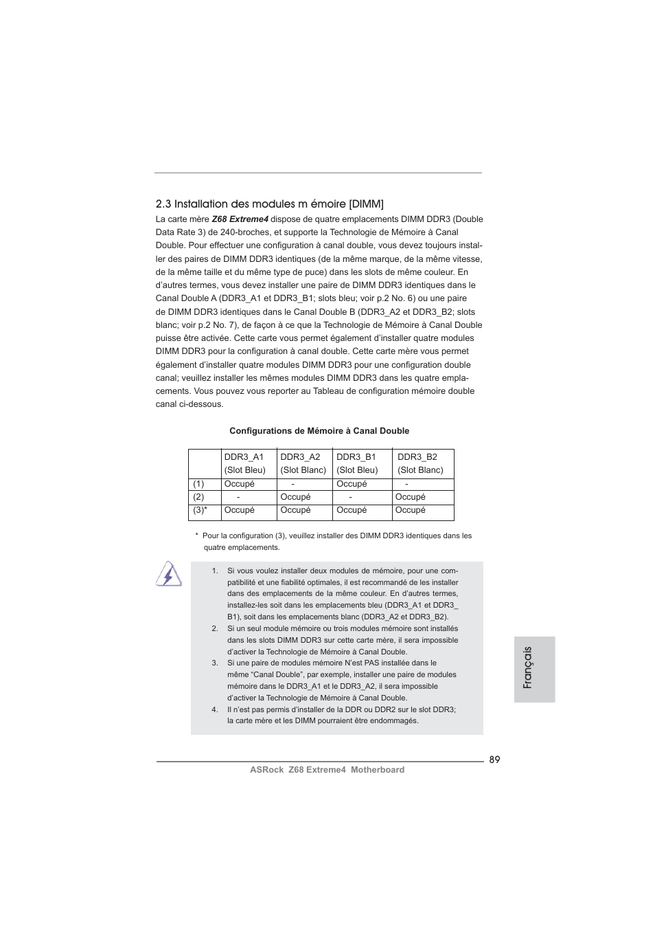 ASRock Z68 Extreme4 User Manual | Page 89 / 322