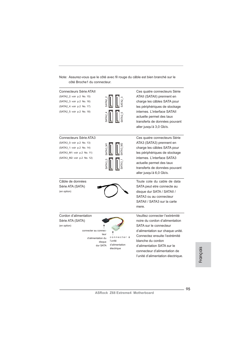 Français | ASRock Z68 Extreme4 User Manual | Page 95 / 322