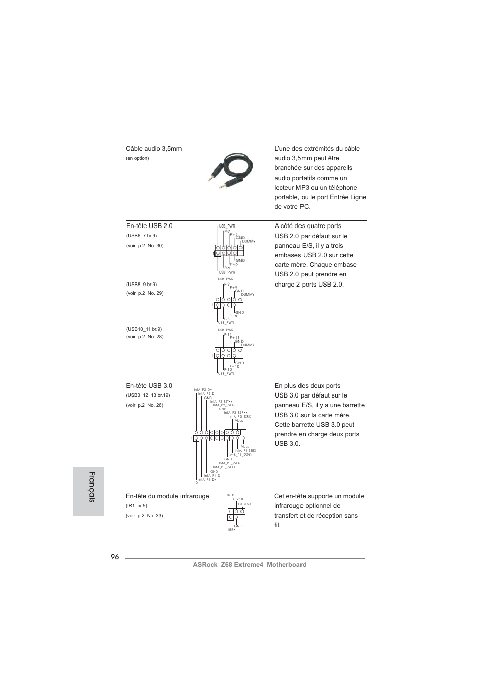 Français | ASRock Z68 Extreme4 User Manual | Page 96 / 322
