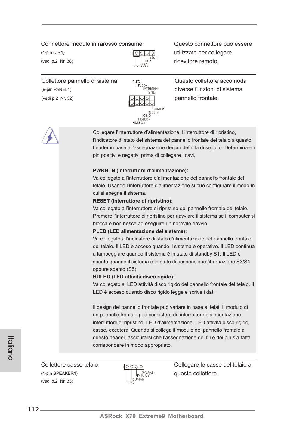 Italiano | ASRock X79 Extreme9 User Manual | Page 112 / 246