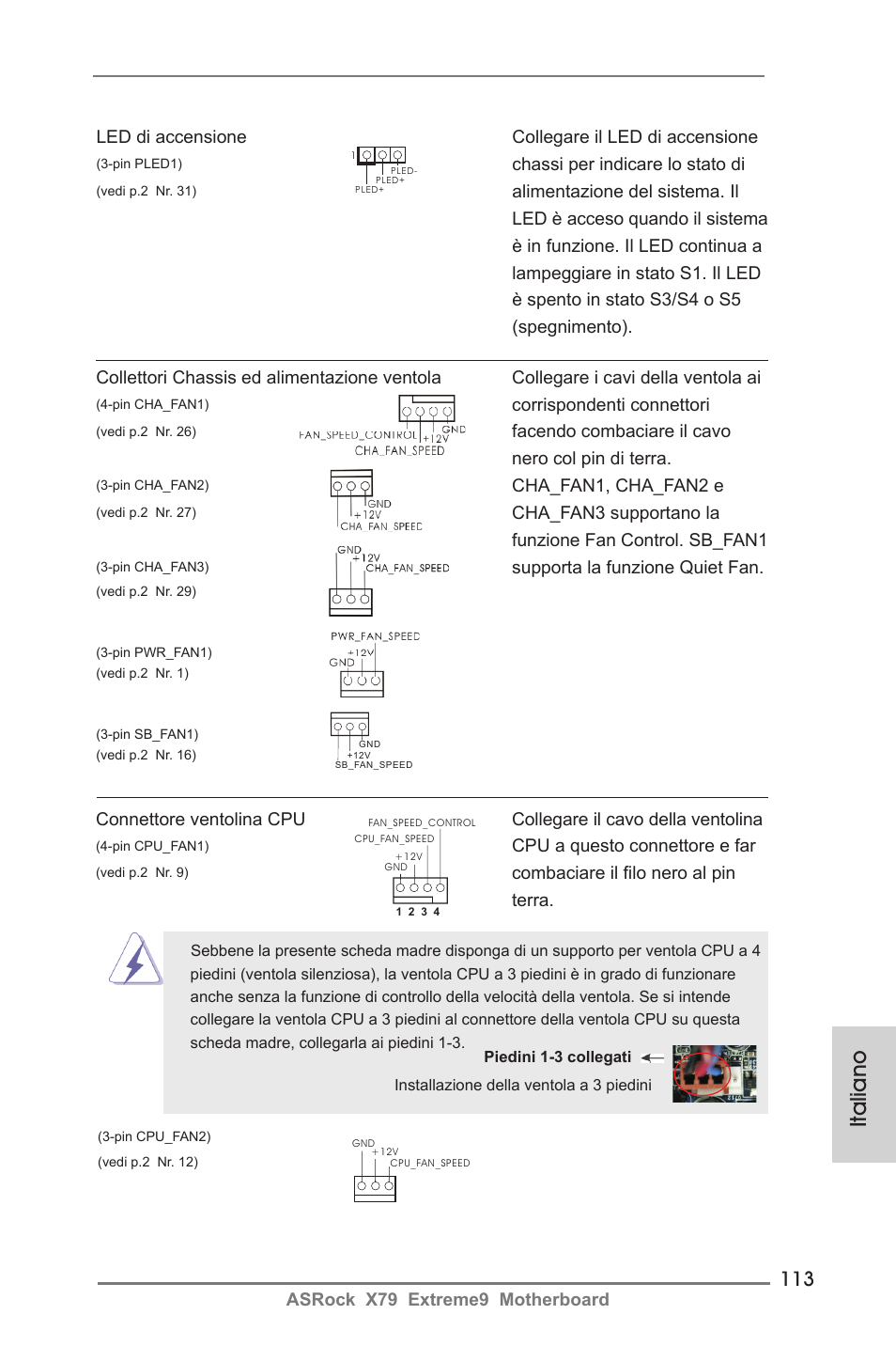 Italiano | ASRock X79 Extreme9 User Manual | Page 113 / 246