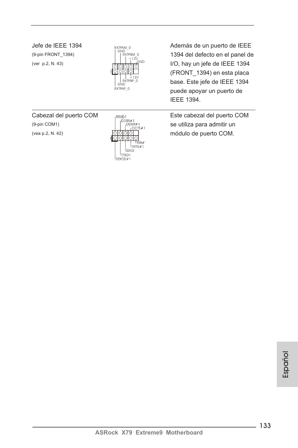 Español | ASRock X79 Extreme9 User Manual | Page 133 / 246