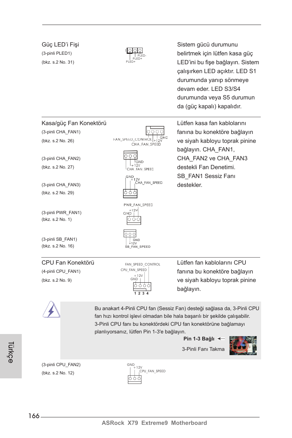 Türkçe | ASRock X79 Extreme9 User Manual | Page 166 / 246
