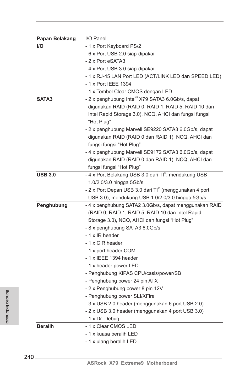 ASRock X79 Extreme9 User Manual | Page 240 / 246
