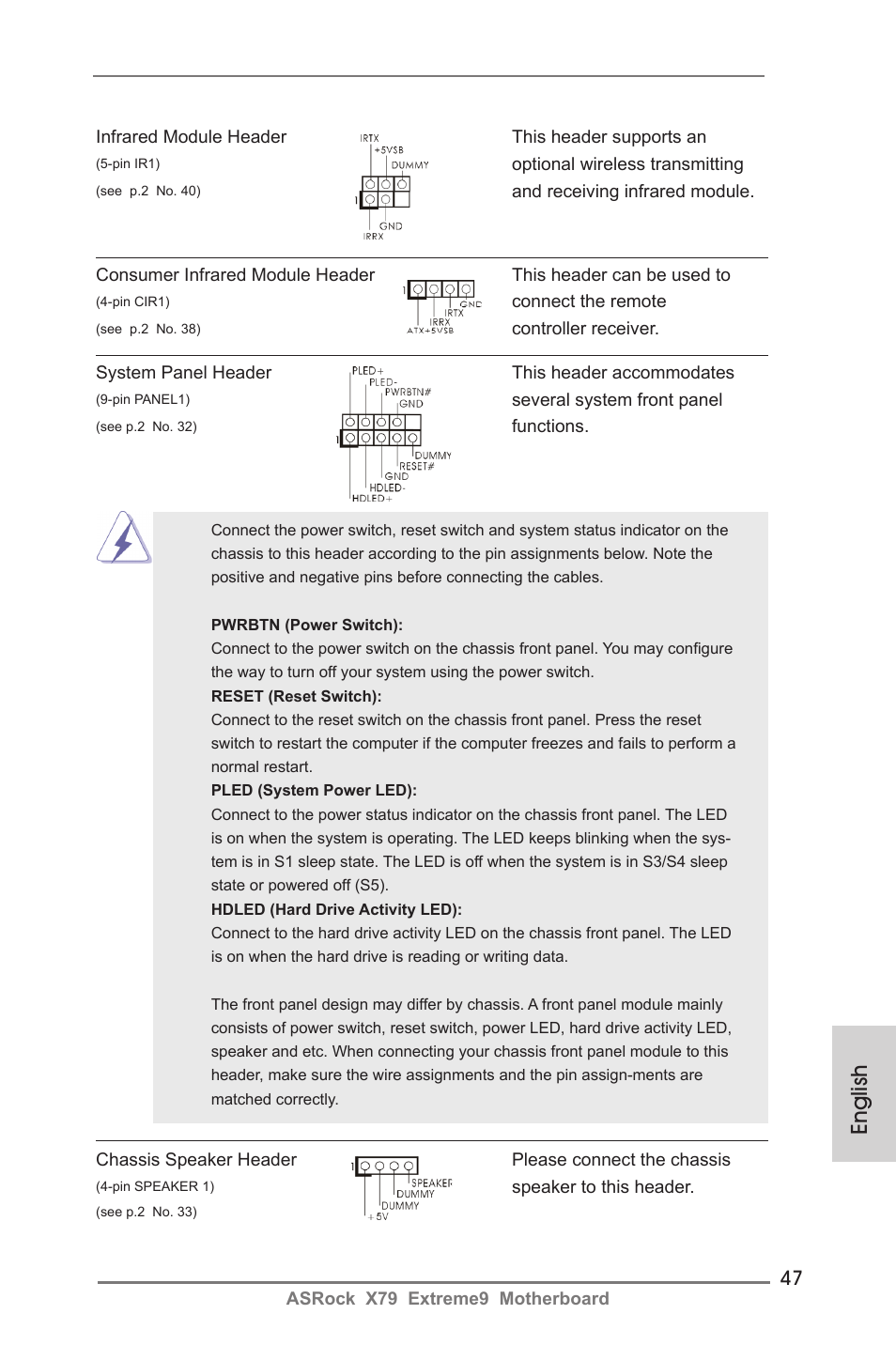 English | ASRock X79 Extreme9 User Manual | Page 47 / 246