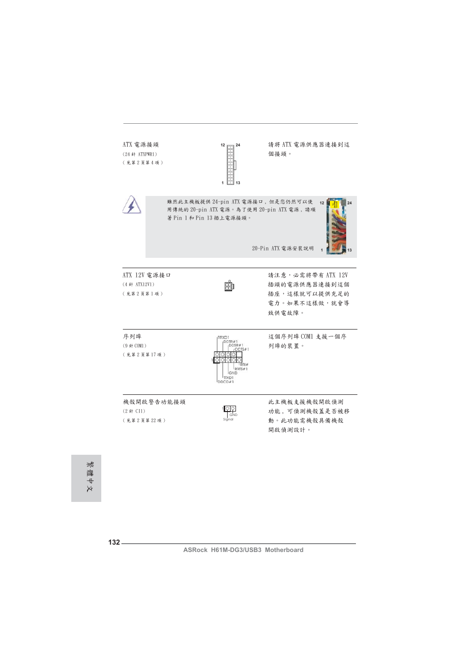 繁體中文 | ASRock H61M-DG3__USB3 User Manual | Page 132 / 138