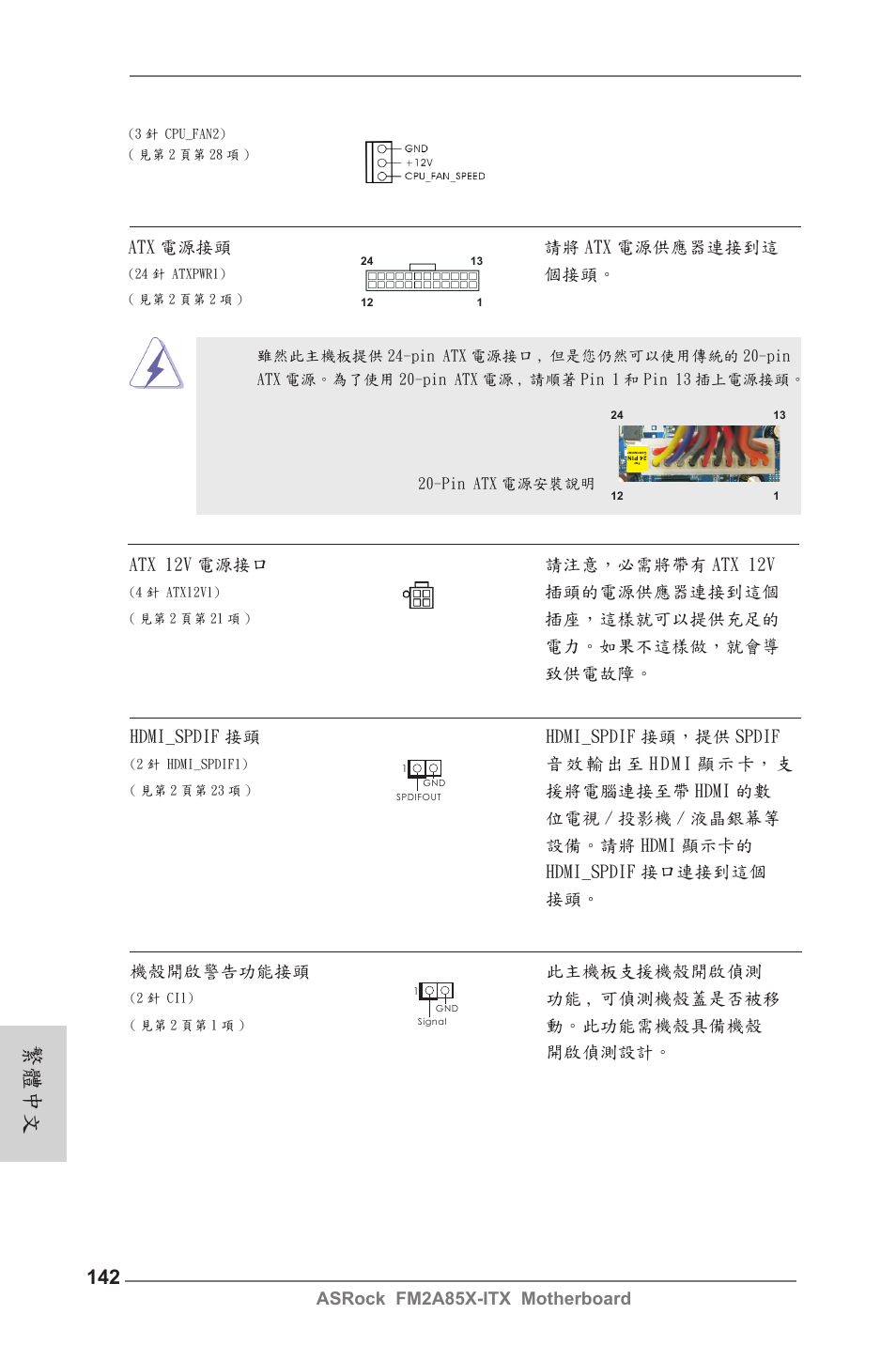 繁體中文 | ASRock FM2A85X-ITX User Manual | Page 142 / 154