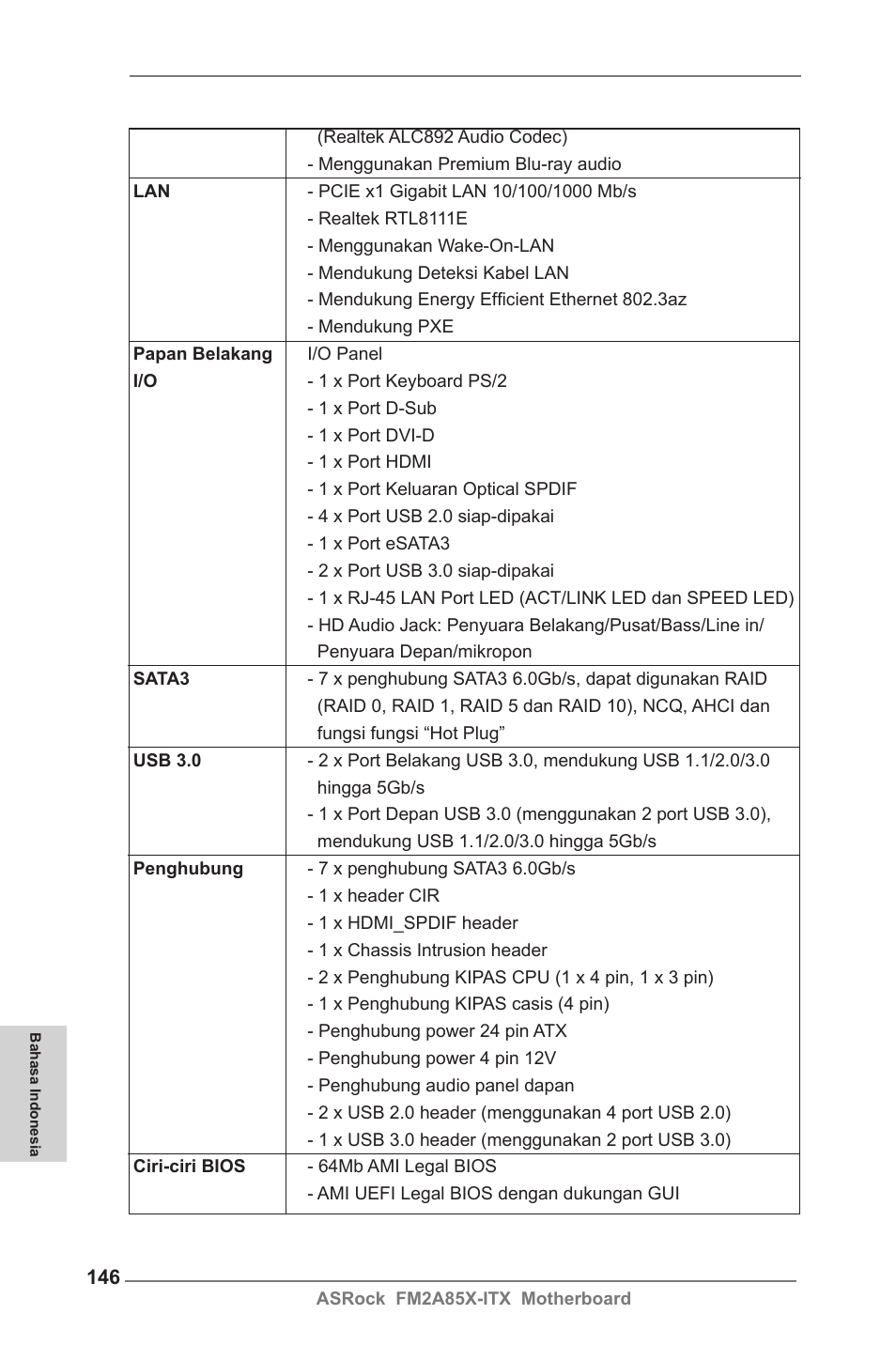 ASRock FM2A85X-ITX User Manual | Page 146 / 154