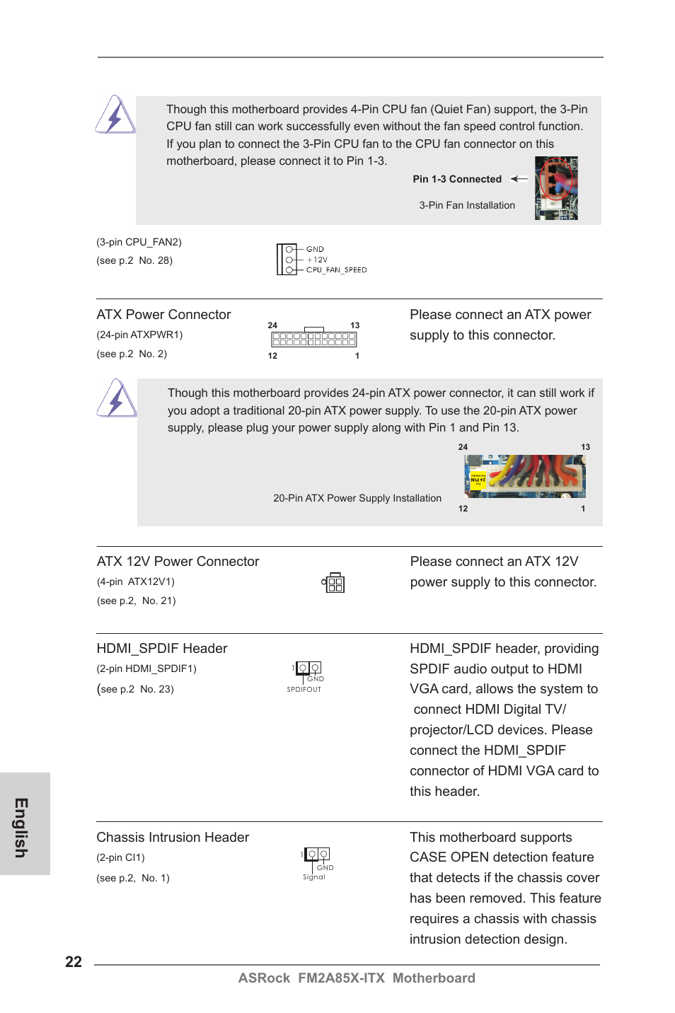 English | ASRock FM2A85X-ITX User Manual | Page 22 / 154