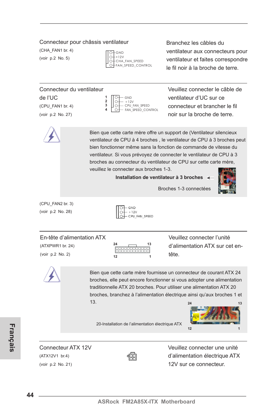 Français | ASRock FM2A85X-ITX User Manual | Page 44 / 154
