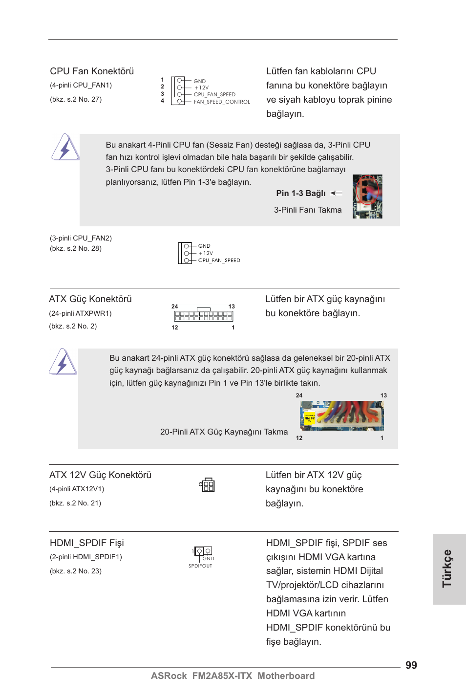 Türkçe | ASRock FM2A85X-ITX User Manual | Page 99 / 154