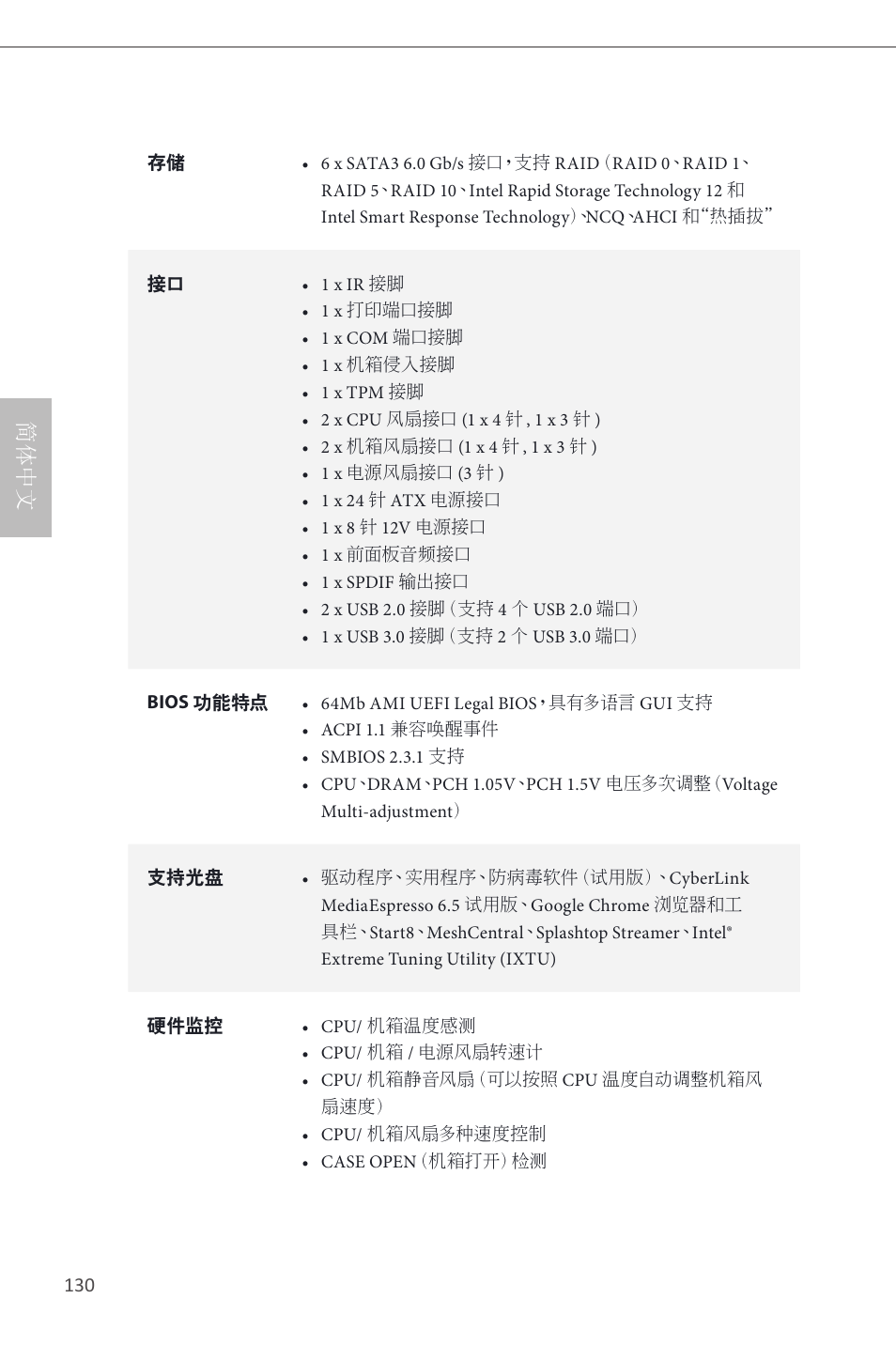 简体中文 | ASRock Z87M Pro4 User Manual | Page 132 / 163