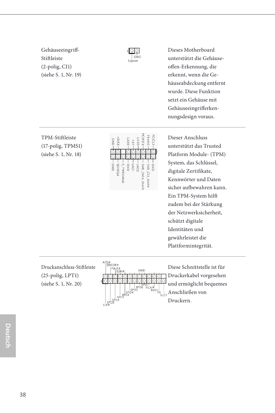 Deutsch | ASRock Z87M Pro4 User Manual | Page 40 / 163