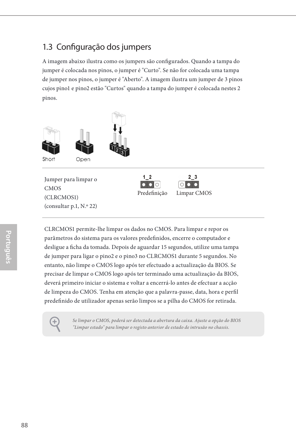 3 configuração dos jumpers | ASRock Z87M Pro4 User Manual | Page 90 / 163