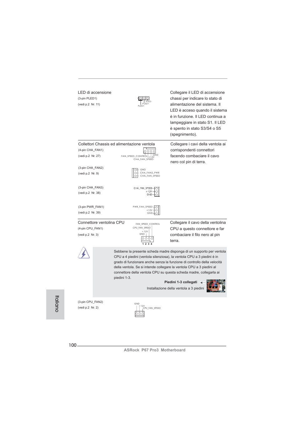 Italiano | ASRock P67 Pro3 User Manual | Page 100 / 266