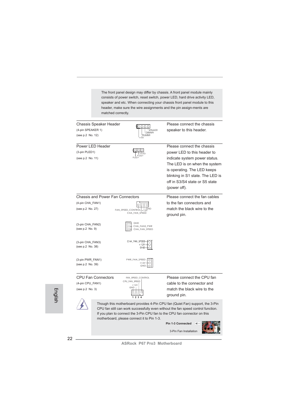 English | ASRock P67 Pro3 User Manual | Page 22 / 266