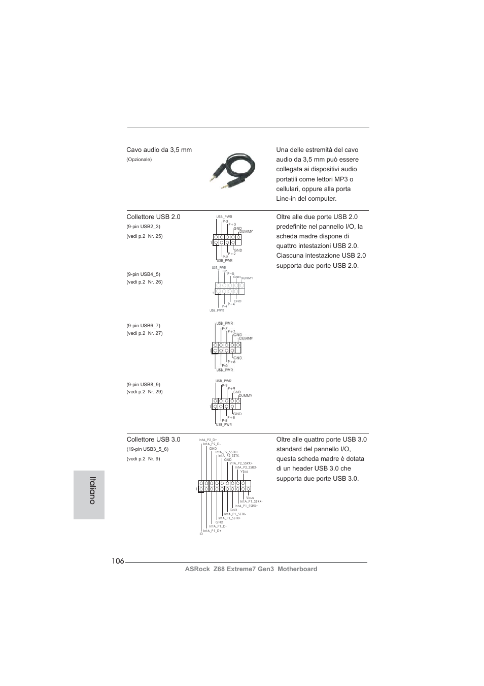 Italiano | ASRock Z68 Extreme7 Gen3 User Manual | Page 106 / 249