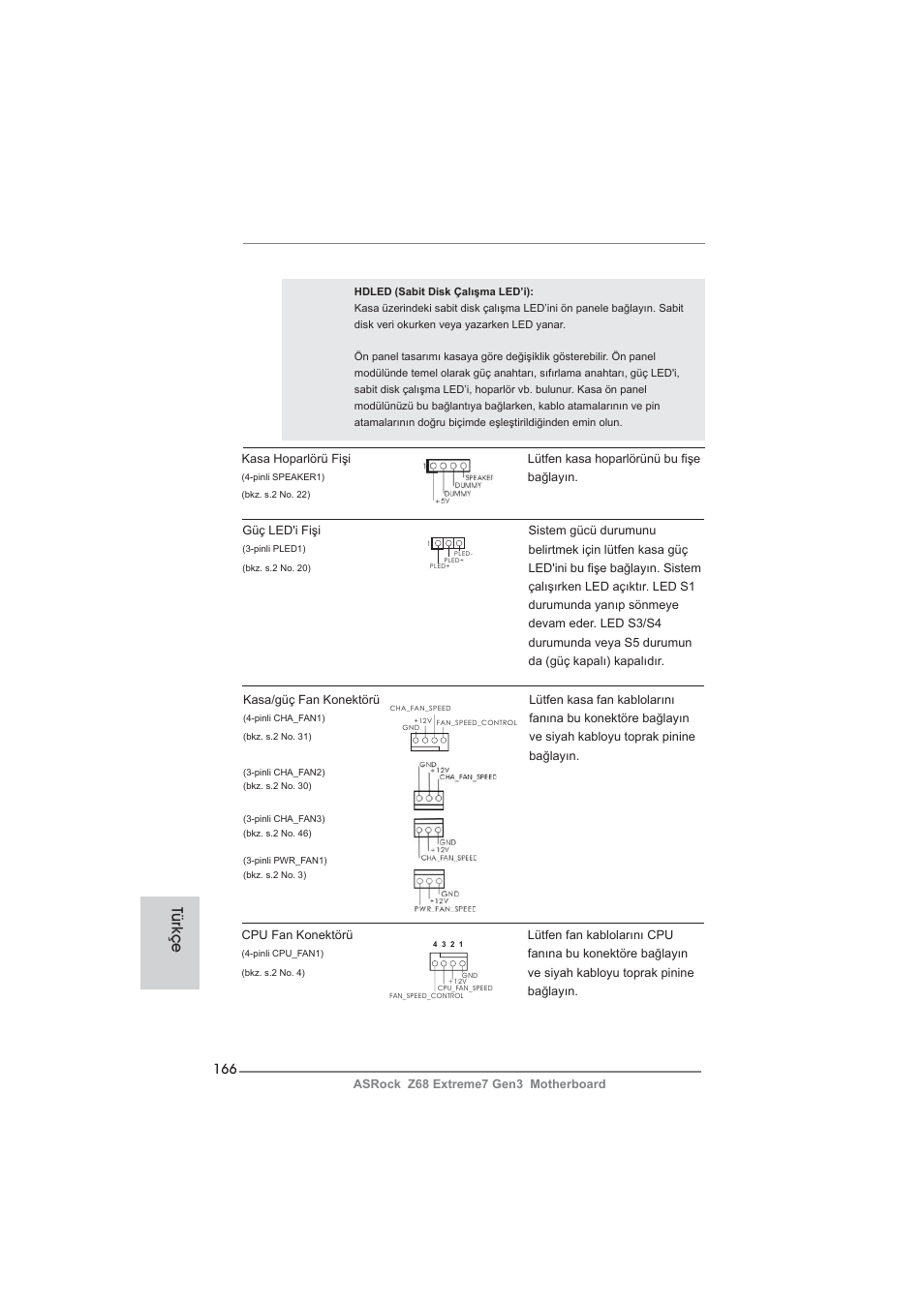 Türkçe | ASRock Z68 Extreme7 Gen3 User Manual | Page 166 / 249