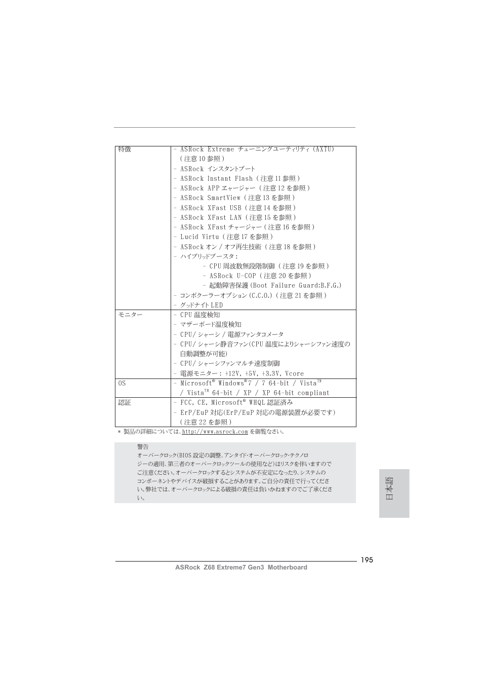 ASRock Z68 Extreme7 Gen3 User Manual | Page 195 / 249