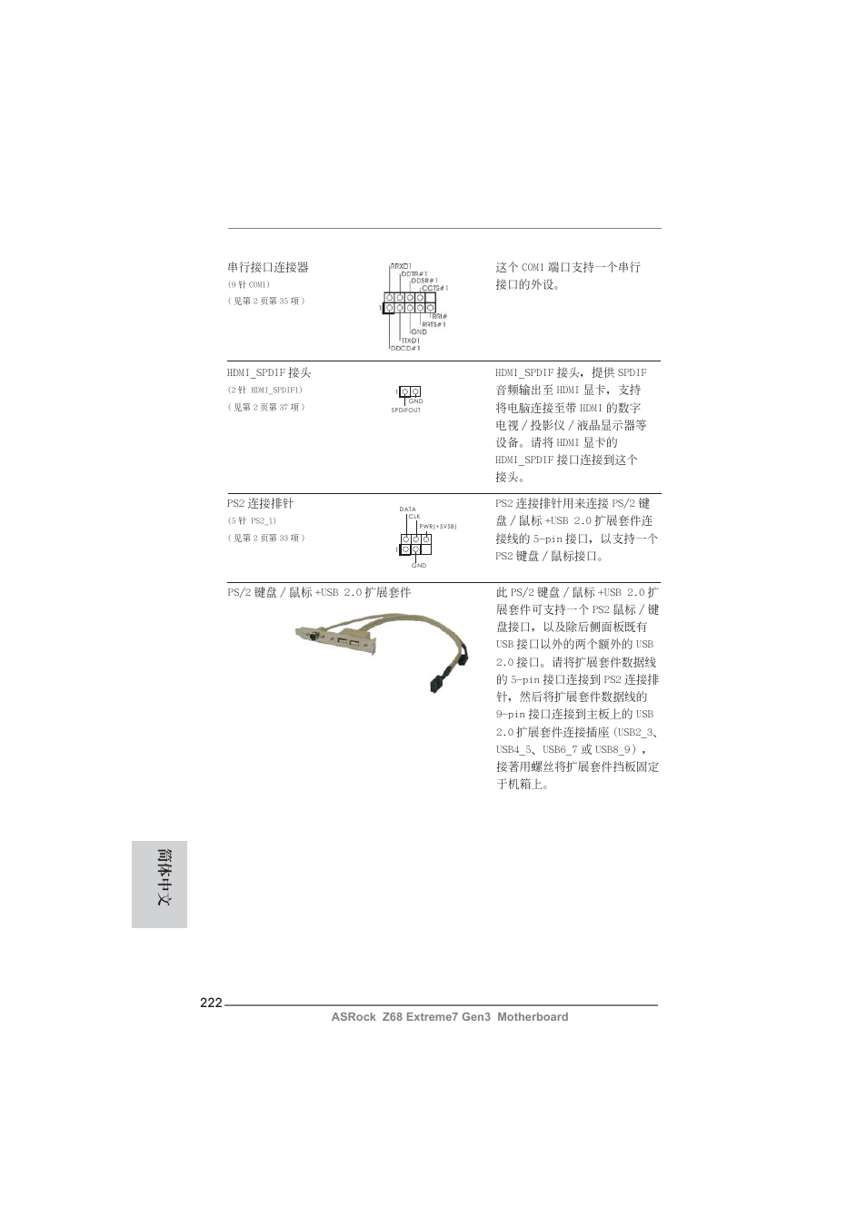 簡體中文 | ASRock Z68 Extreme7 Gen3 User Manual | Page 222 / 249