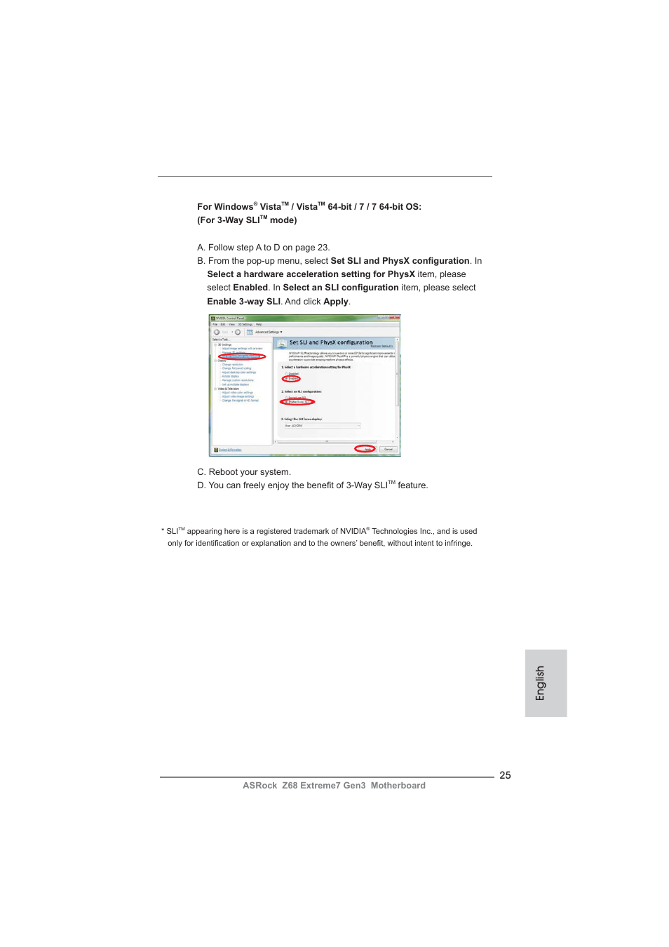 English | ASRock Z68 Extreme7 Gen3 User Manual | Page 25 / 249