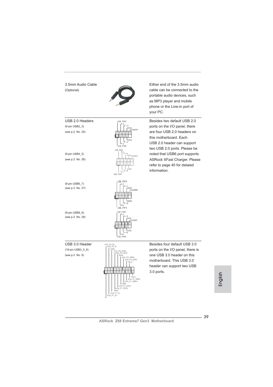 English | ASRock Z68 Extreme7 Gen3 User Manual | Page 39 / 249