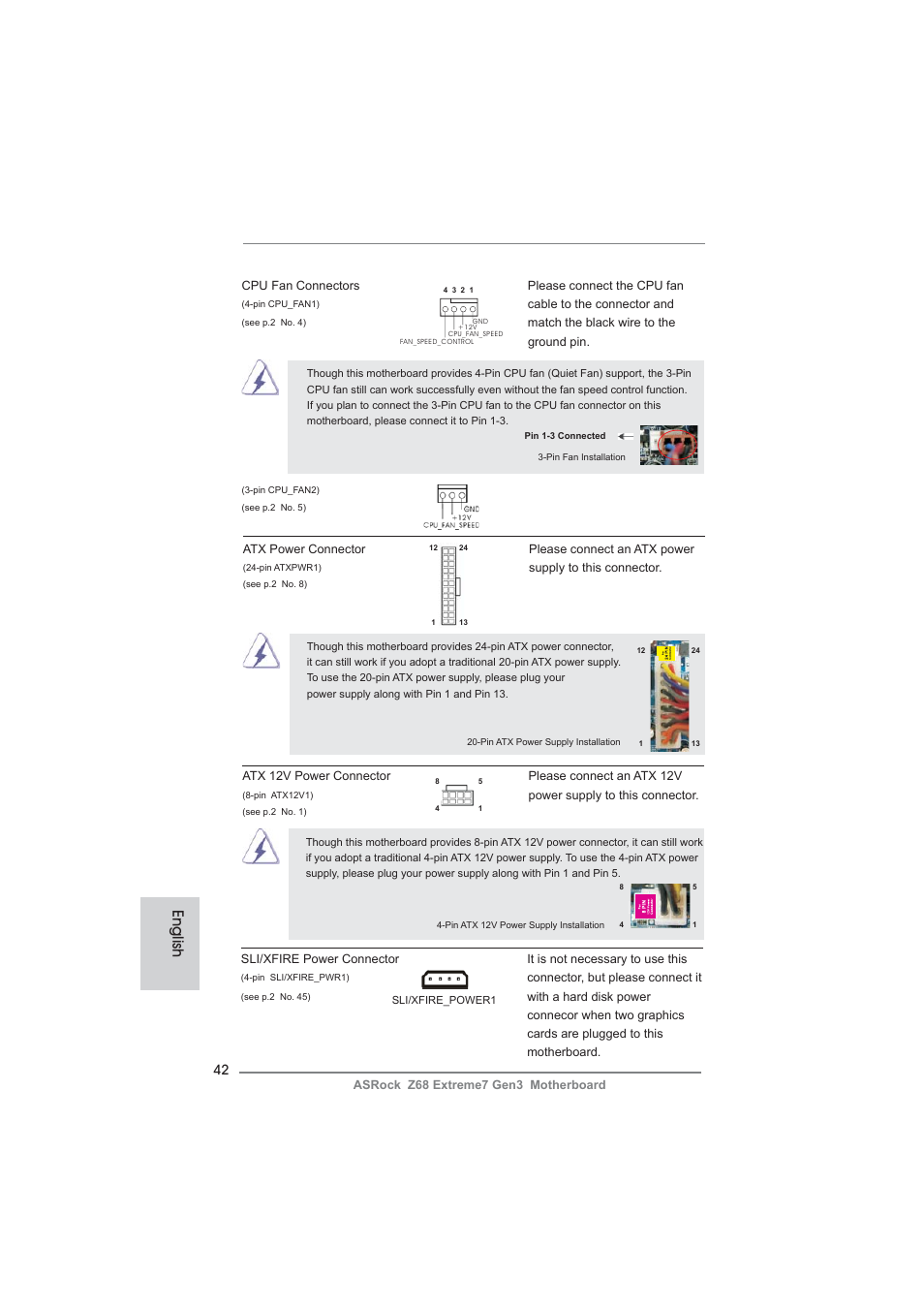 English | ASRock Z68 Extreme7 Gen3 User Manual | Page 42 / 249